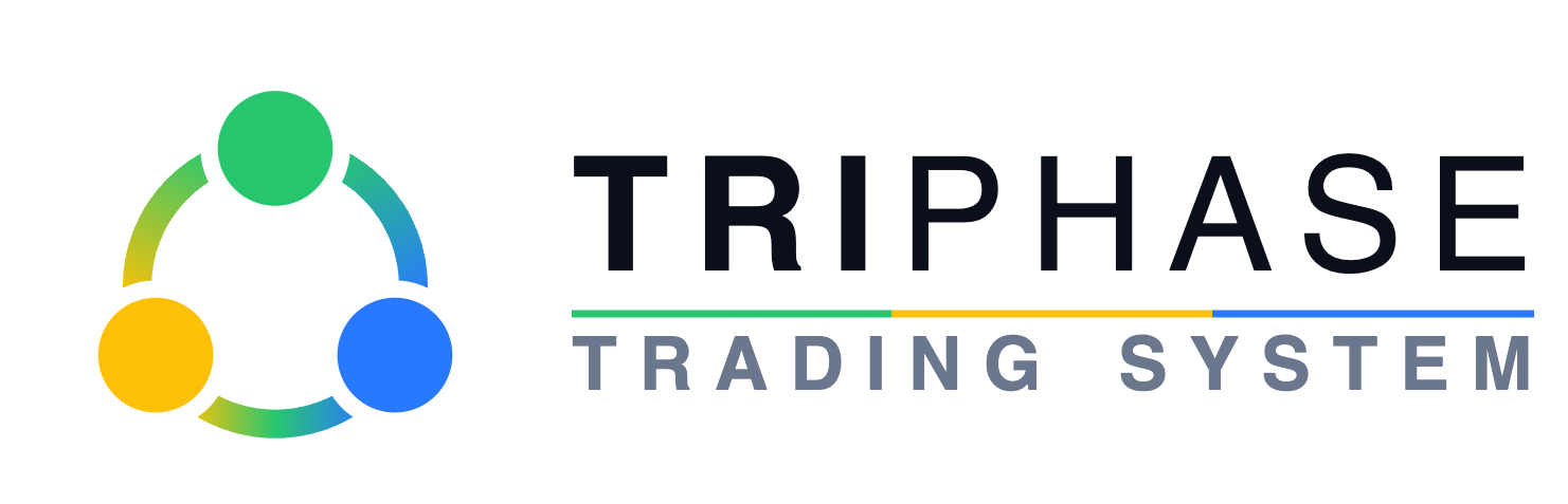 TriPhase landscape logo — dark text